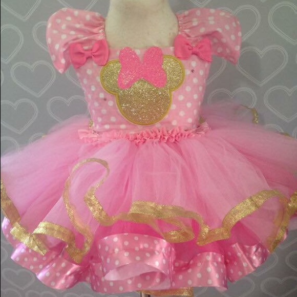 pink and gold tutu dress Rose Gold Tutu Dress – Cheeky Baby Boutique Rome main image 0